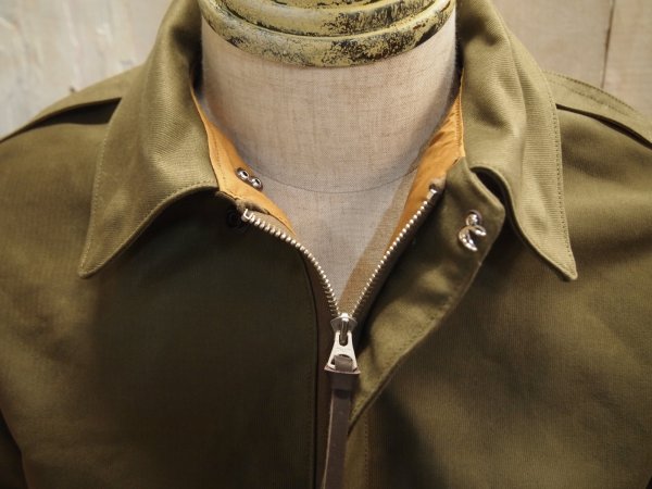 画像3: バズリクソンズ　A−2　ジャングルクロス　シビリアンモデル　オリーブ (3)