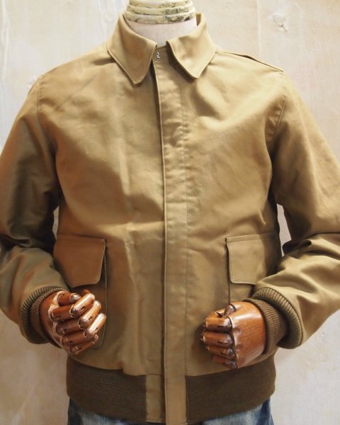 画像1: バズリクソンズ　A−2　ジャングルクロス　シビリアンモデル　カーキ (1)