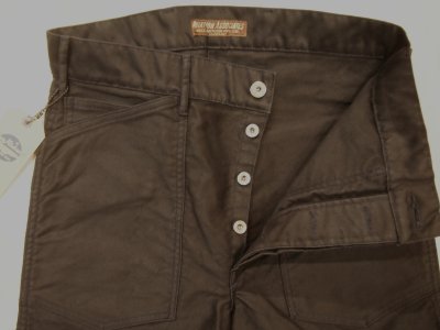 画像1: バズリクソンズ　ジャングルクロス　ワーキングトラウザーズ　シビリアンモデル　ネイビー