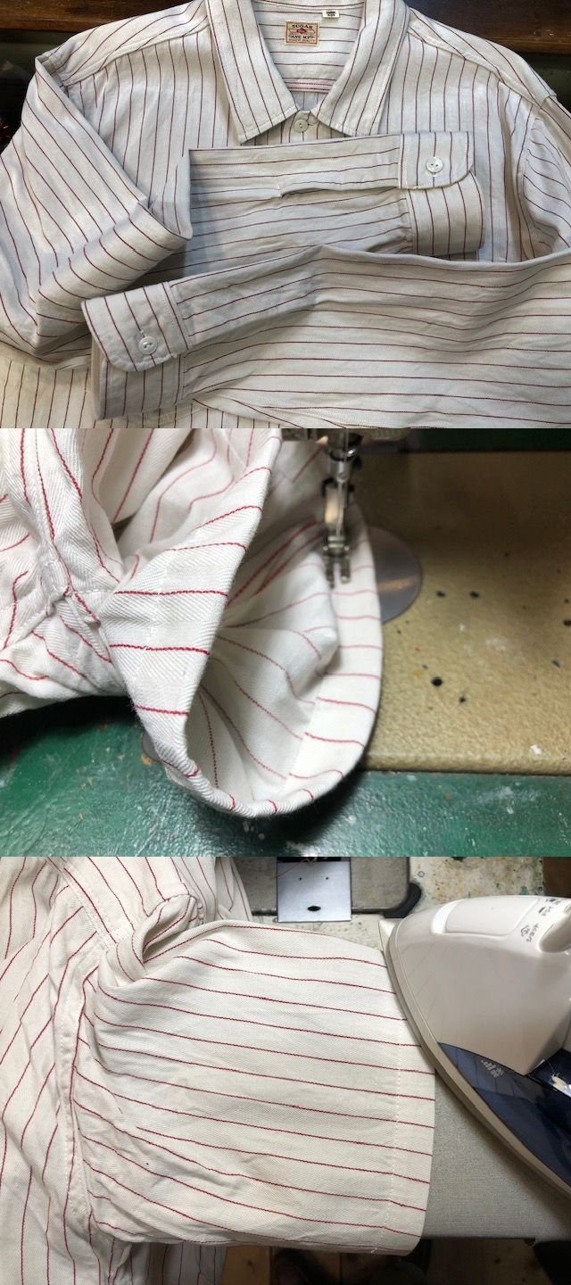 ワークシャツリメイク