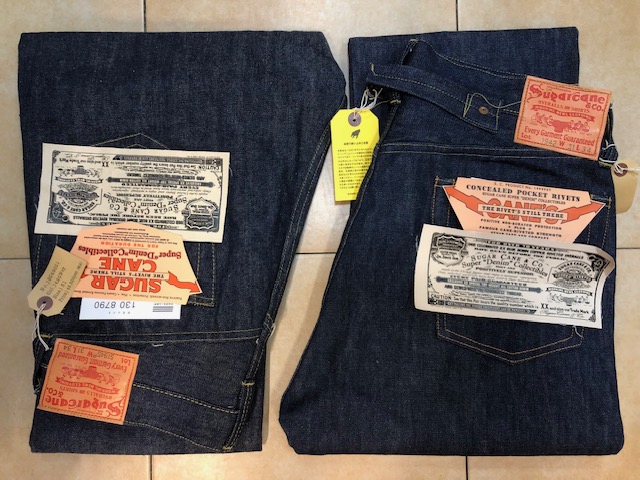 シュガーケーンスーパーデニムコレクタブルズ（1942年モデル、1945年モデル）の再入荷につきまして