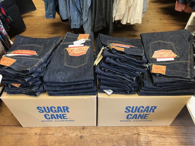 シュガーケーンの定番ジーンズが再入荷しました。