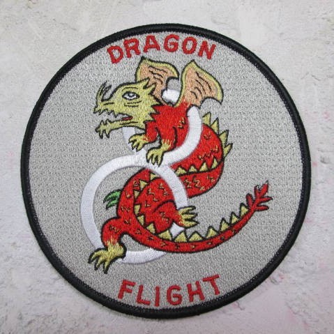 スコードロンパッチ レーヨン刺繍 405TH ドラゴンフライト - JET RUG